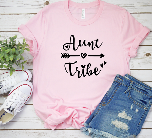 Aunt Tribe Shirt | Baby Shower T-Shirt | Bridal Party Tee | Graduation Family TShirt | T-Shirt for Her