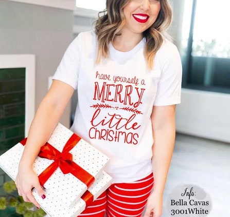 Have Yourself A Merry Little Christmas Long Sleeve Shirt | Christmas Short Sleeve Shirts | Graphic T | Winter Graphic Tee | Christmas Shirt for Her