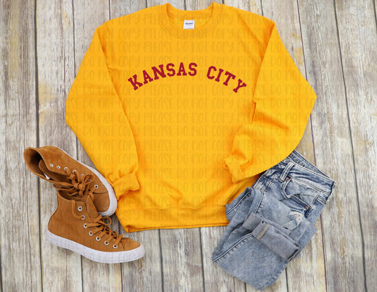 Kansas City Shirt | KC Graphic Tee | Baseball Raglan | Kansas City Shirt | Cute Super Bowl Shirts | Football